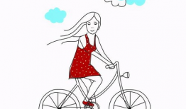 骑单车漫画,穿梭都市的悠闲时光
